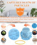 Reusable Wet Dry Vac Filter Set VF2002 90107 captures 99.97% of particles with foam sleeve filters and retaining band