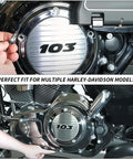 Bulletproof Stainless Steel Primary Cover Bolt Kit With Clutch Gasket For Harley Davidson Touring Models Electra Glide Road King Street Glide 2007 To 2016 during installation on motorcycle engine.
