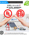 Hands protecting a house model with UL and ETL approval logos, emphasizing safety and reliability.
