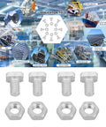 Aluminum Greenhouse Hardware Kit Nuts And Bolts Set M6x12mm Replacement Bolt Assortment Durable Screws And Fasteners For Repair Work Must Have Diy Garden Projects And Garden Shed Framing Weather Resistant; M6x12 bolts and nuts