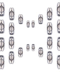 80 Pieces Stainless Steel Ball Chain Connectors Clasp Set in 304 stainless steel for chain sizes 1.6mm to 3.2mm, ideal for jewelry making.
