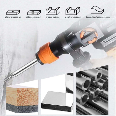 End mill set, 5 pcs, 1/8 in cutting diameter, HSS 4-flute, straight 1/4 in shank for wood and metal