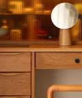 Top Shelf Matte Black Six Pack Round Cabinet Knobs And Drawer Pulls For Kitchen Cupboards Dressers Closets Rock Solid Space Aluminum Build on wooden drawer.