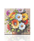 8 Pack Sublimation Ceramic Tiles 6x6 White Glossy For Heat Press Transfer Printing floral art