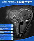 Ford Timing Chain Kit With VVT Cam Phaser And Variable Valve Timing Solenoid For Edge Expedition Explorer Flex Mustang Taurus Transit 3.7L 3.5L Replacement Kit AT4Z 6268 A Beefed Up Performance OEM design close-up