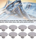50 Set Star Shape Jeans Screw Buttons with Sick Threaded Design 17 mm Metal Button Hardware Durable Steel on denim.