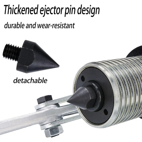 Thickened ejector pin and hydraulic mechanism of Heavy Duty Hydraulic Bearing Puller With 10 Ton Capacity for knuckle saver auto repair.