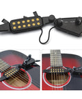 Soundhole Magnetic Pickup With Volume And Tone Controls For Acoustic Guitars, 12 Hole Transducer Kit in guitar