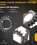 2.2L Timing Chain Kit With Sprocket For 1994 to 2003 GM 2.2L OHV Engines includes 20T crank sprocket details