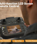 Foldable Quadcopter With LCD Screen Remote Control And Camera Brushless Motors Real Time Transmission WiFi Drone for adults