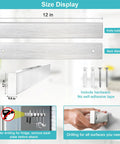 Heavy Duty Magnetic Knife Strip Wall Mount Holder For Fridge And RV Kitchens with included hardware and installation guide