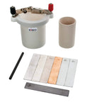 Student Voltaic Cell Kit With Porous Cup, Hands-On Electrochemistry Lab set, metal strips, and porous cup displayed