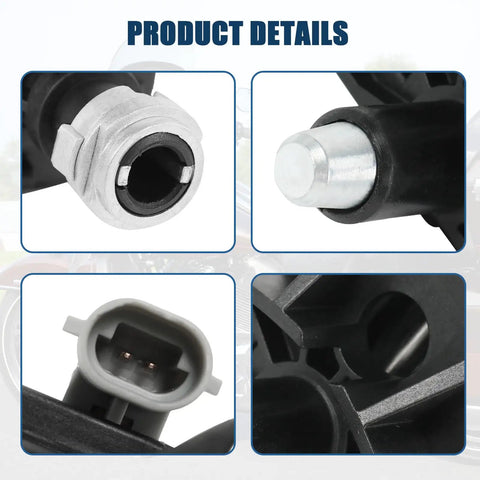 Harley Touring Ignition Switch Housing Replacement 71400012B-003 For Electra Glide Road Glide Street Glide Ultra Limited And Tri Glide 2014-2024 An Easy Install Aftermarket Part Built For Peak Reliability, black housing close-up