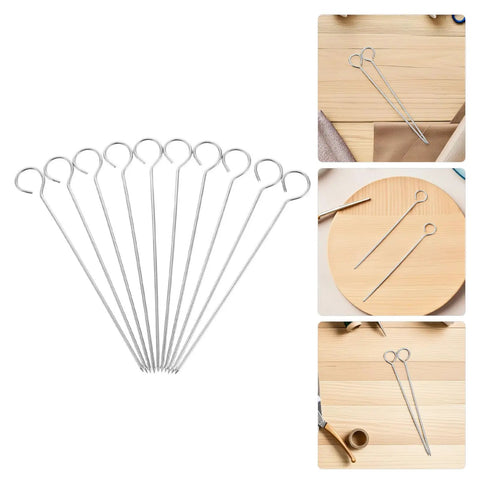 Stainless Steel Wick Needle Set For Candle Making Lightweight And Easy Threading 6 Inch Wick Centering Pin For Precise Wick Positioning In Aromatherapy Candles And DIY Craft Projects, set of metal wick tools