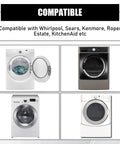 Durable Dryer Thermal Fuse Replacement For Whirlpool Kenmore KitchenAid compatibility chart showing various dryer models