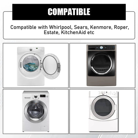 Durable Dryer Thermal Fuse Replacement For Whirlpool Kenmore KitchenAid compatibility chart showing various dryer models