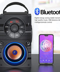 Massive Portable Bluetooth Speaker With Subwoofer And Light Show Wireless Stereo Four Point Two FM Radio LED Lights Equalizer