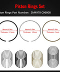 Beefy Main Rod Bearings And Piston Rings Kit For Silverado Tahoe Suburban Sierra Yukon Gen III IV LS 4.8L 5.3L 1999 2013 diagram