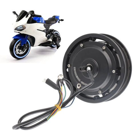 10 Inch Brushless Disc Brake Wheel Hub Motor 1200W 1250RPM IP54 For Electric Bikes Scooters And Motorcycles Beefed Up Power With Aluminum Alloy Construction Easy Install Strong Climb And Long Lasting Performance