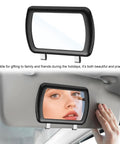 2 Pack Clip On Car Sun Visor Vanity Mirror 6.57 Inch By 4.33 Inch HD Glass Makeup Mirror Clip-On View Inside Car