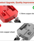 Comparison of 1.15mm and 1mm copper sheets in Milwaukee M18 Battery Adapter Kit For 18V Ride On Toys, RC Cars And Robotics.