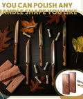 20 Sets Brass And Stainless Steel Bracket Bolt Fasteners With Four Ironwood Knife Handle Scales And 6 mm Knife Handle Pins