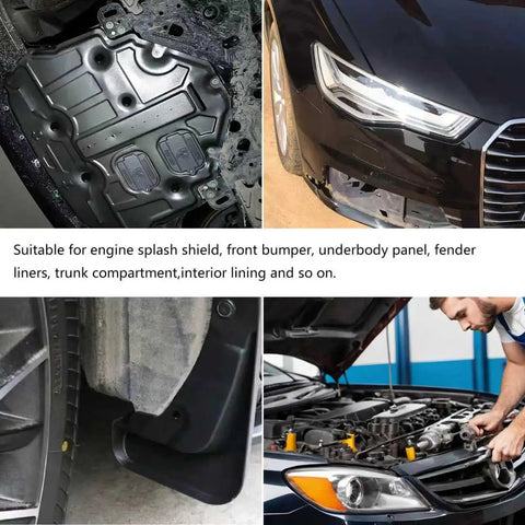 Heavy Hitter 200 Pack Nylon Universal Cable Ties For Car Care And No Sweat Wire Management used for securing underbody panels.