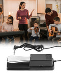 Universal Sustain Pedal For Keyboard With 1/4 Inch Plug Polarity Switch Built To Last Works With Digital Pianos in music class