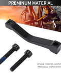 Post Mount 180mm Disc Brake Adapter For Mountain Bikes, Premium 7075 Aluminum Alloy Converter with two screws displayed