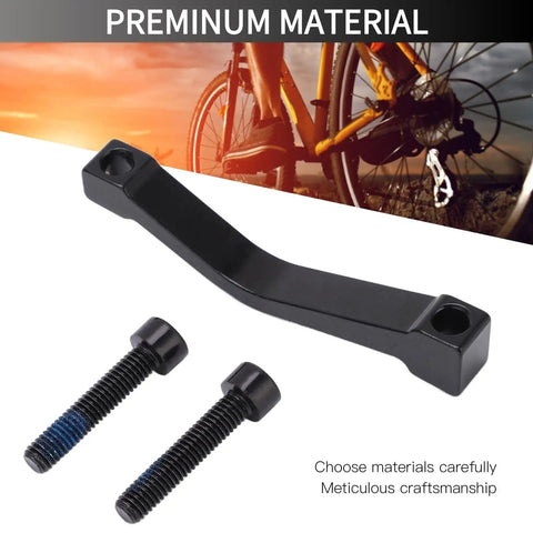 Post Mount 180mm Disc Brake Adapter For Mountain Bikes, Premium 7075 Aluminum Alloy Converter with two screws displayed