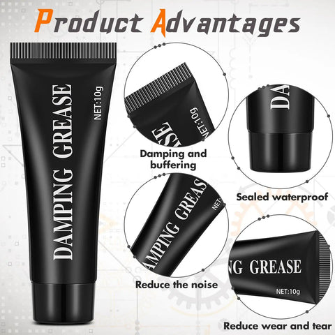 Two Pack 10g Synthetic Damping Grease Lubricant For Washing Machine Suspension Rods And Rubber O Rings Bearings product and features
