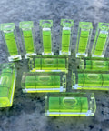 Mini Acrylic Bubble Spirit Level Pack With Hella Precise Degree Markings For Dead On Accurate Framing Picture Hanging And Camera Setup, 10 pieces