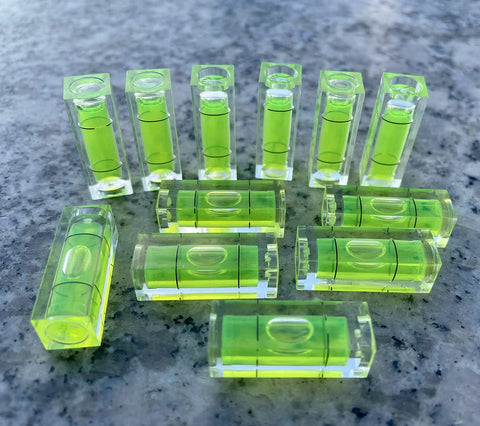 Mini Acrylic Bubble Spirit Level Pack With Hella Precise Degree Markings For Dead On Accurate Framing Picture Hanging And Camera Setup, 10 pieces