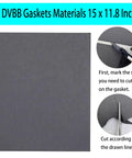 Gasket material sheet, dark gray, 15 x 11.8 in, non-asbestos for DIY automotive gaskets.