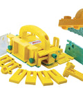 Grr-Rip Block 3D Pushblock System For Table Saws, Smart Pushblock with Gravity Heel, Full Safety Kit components shown