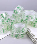 Value Pack 48 Clear Tape Rolls for Dispenser 3/4 x 1000 Inches Each 1 Inch Core on desk with notebook