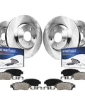 Brake Kit For Lexus LX570, Toyota Sequoia, Tundra, And Land Cruiser, Beefed Up Front And Rear Disc Rotors, Ceramic Brake Pads