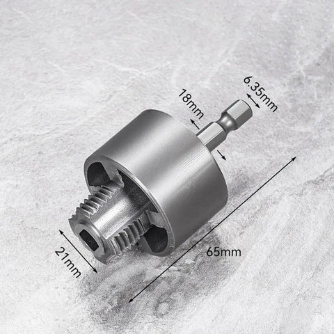 Dual Function Pipe Threading Tool For PVC PPR MPP Pipes, Alloy Steel Internal External Thread Cutter, Drill Ready, No Fuss, 63mm And 65mm Sizes For Quick Plumbing Repairs And Leak Free Joints, 65mm