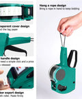 Heavy-Duty Labeling Gun Kit With 5000 Stickers And 3 Ink Cartridges For Retail Grocery And Office Use, showing green unit design.