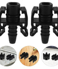 Quick Connect Coolant Tube Connector Pair For Car Radiator Hose And Coolant Outlet Fitting, black, heat resistant, 2 pieces side view.