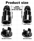 6AN Fuel Adapter 3/8 Inch And 5/16 Inch Quick Connect EFI Fuel Rail Fittings Aluminum Male To Female Adapters With Sizes