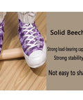 Rock Solid Heavy Duty Furniture Legs With Smooth Rolling Casters Set Of 4 Adjustable Solid Beech Wooden Replacement Feet for strong stability.
