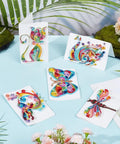 Beginner Friendly DIY Paper Quilling Kit With 36 Color Strips 20 Blank Cards Tools And Supplies For Creative Animal Card Making shown on cards