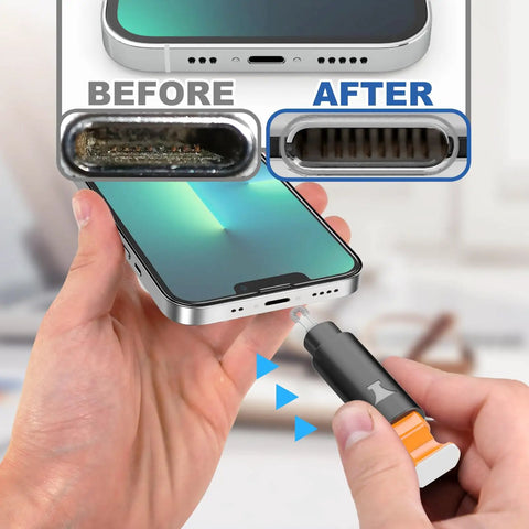 Using IPhone Cleaning Kit With Charging Port Cleaner Tools For AirPods And IPad Connectors Multi Tool Set With Port Brushes