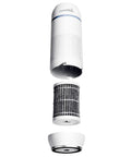 Exploded view of True HEPA Air Filter Replacement for Air Purifier 3 Pack Replacement Filters for Clean Air in Your Personal Space