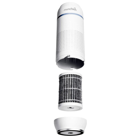 Exploded view of True HEPA Air Filter Replacement for Air Purifier 3 Pack Replacement Filters for Clean Air in Your Personal Space