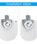 4 Piece Closet Door Roller Kit for Sliding Wardrobe Doors Top Roller Hardware With Adjustable Screws installation steps