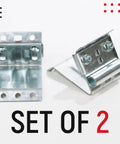 Adjustable Top Bracket For Garage Door Track 2 Pack Galvanized Steel Replacement Brackets With Zinc Plated Finish