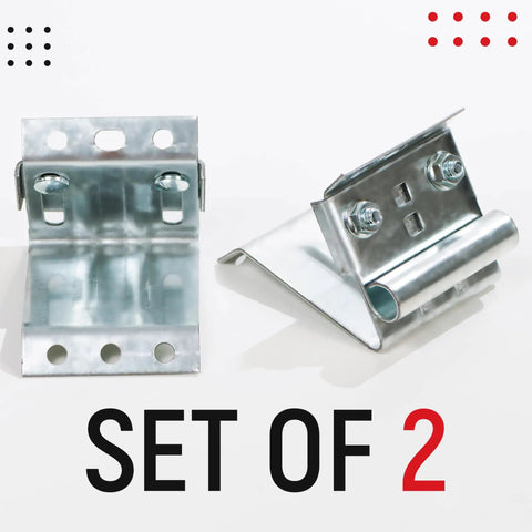 Adjustable Top Bracket For Garage Door Track 2 Pack Galvanized Steel Replacement Brackets With Zinc Plated Finish