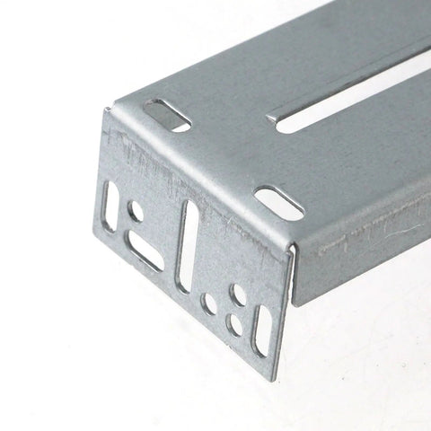 Close-up of Heavy Duty Rear Mounting Bracket for Drawer Slides made of cold rolled steel, showcasing rust-resistant metal features.